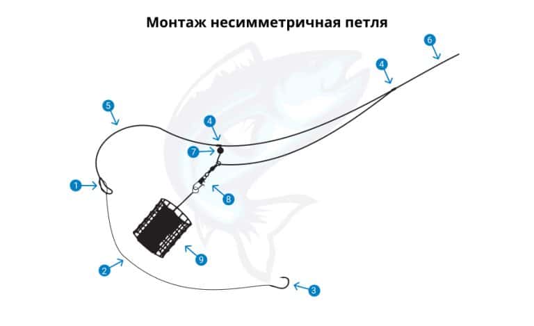 Петля орлы фидерный монтаж схема